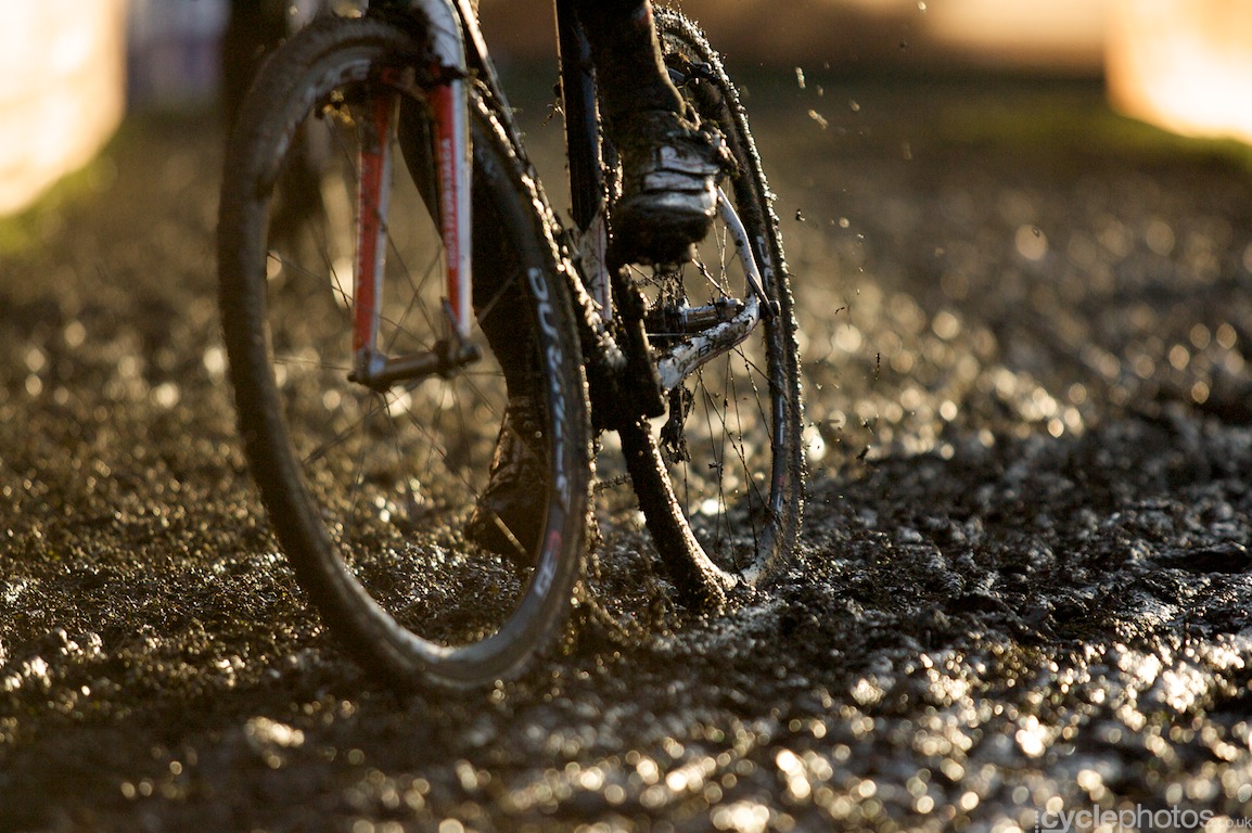 The mud turned into this horrible, sticky substance by late afternoon, making every pedal stroke very hard work for the riders The mud turned into this horrible, sticky substance by late afternoon, making every pedal stroke very hard work for the riders