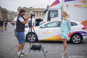Carlee Taylor before the 2015 edition of the La Course by Le Tour women's road cycling race.